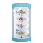 60HZ Hospital Bouquets Flower Vending Machine 19 Inch With Adjustable Temperature