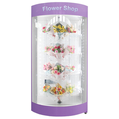 Smart Cooling Automatic Flower Vending Machine 120V With Large Capacity