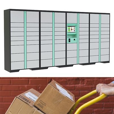 Self Pick Up Last Mile Outdoor Waterproof Parcel Delivery Locker With Safety Locks Bar Code Scan For Postal Service