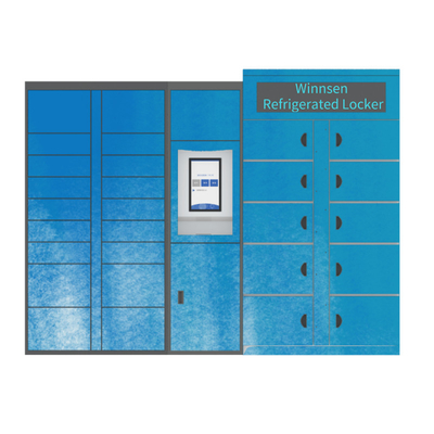 Market Goods Refrigerated Locker Touch Screen 24Hours Self Service Smart Cabinet