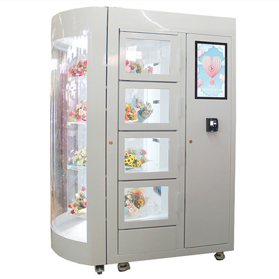 Luksusowy automat do bukietów kwiatów z dużym ekranem dotykowym 220 V o dużej pojemności