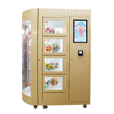 Rose Fresh Flower Vending Machine Self Service With Remote Control CE FCC