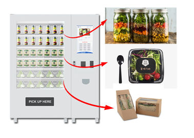 Winnsen Salad Jar Juice Automat, przenośnik taśmowy Vending Locker z podnośnikiem
