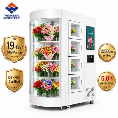 Jakość Winnsen Outdoor Smart 24/7 Temperatura kontrolowana świeże kwiaty automatyczne z 22 cali ekranu dotykowego i wiele opcji płatności fabryka