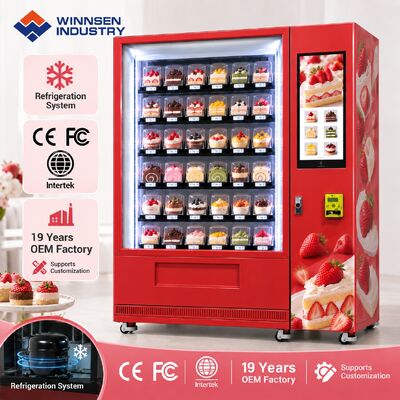 Jakość Winnsen Cupcake and Bread Vending Machine for Supermarket Coffee Shop Office Lobby fabryka