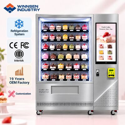 Jakość Winnsen Automatic Cake Bread Vending Machine Cloud Management Remote Stock Alerts fabryka