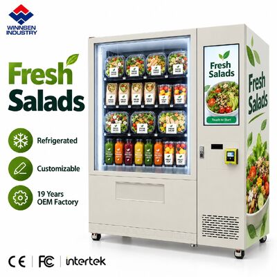 Jakość Winnsen Smart Salad Vending Machine 22 Inch Advertising Screen Touch Display fabryka