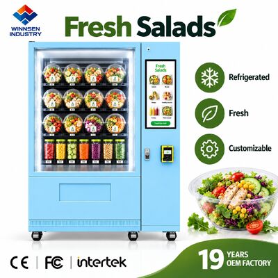 Jakość Winnsen Cold Salad Vending Machine Fresh Healthy Bowls for Hospital Cafeteria Retail fabryka