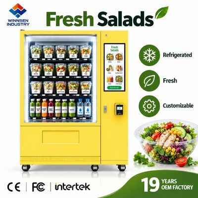 Jakość Winnsen Refrigerated Salad Vending Machine with Cloud Platform Remote Management Reports fabryka