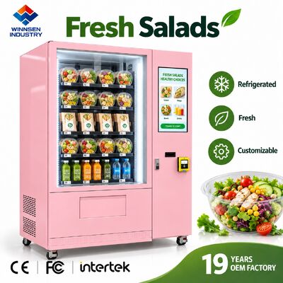 Jakość Winnsen Commercial Salad Vending Machine Bezgotówkowa karta QR Coin Płatność akceptowana fabryka
