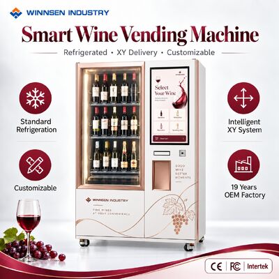 Jakość Winnsen Outdoor Weather Resistant Wine Vending Machine Cold Storage Touch Screen Operation fabryka