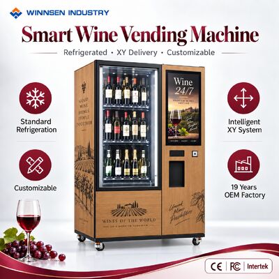 Jakość Winnsen Samoobsługowy automat do sprzedaży wina dla lotnisk Hotele Centrum handlowe Chilled Retail fabryka