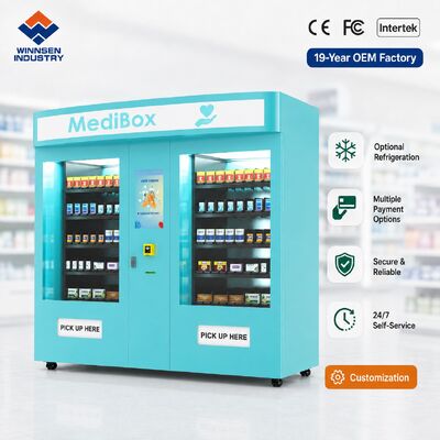 Jakość Winnsen Dual Pharmacy Vending Machine Large Capacity Medicine Kiosk for Hospital Pharmacy fabryka
