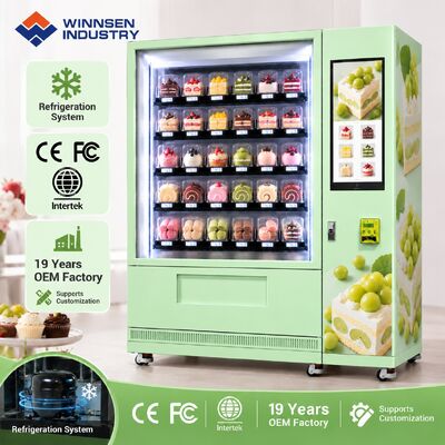 Jakość Winnsen Smart chłodniczy automat sprzedający z windą do wyświetlania deserów w sklepie z ciastkami fabryka