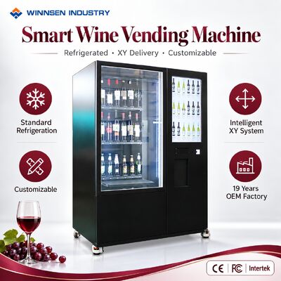 Jakość Winnsen  Commercial Wine Vending Machine for Wine Shops Liquor Stores Retail Display Cooler fabryka