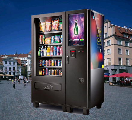 Jakość Zimna Woda Przekąski Jedzenie Automaty Kiosk Z Monetą Bill Płatności kartą kredytową fabryka