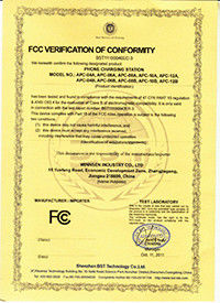Chiny Winnsen Industry Co., Ltd. Certyfikaty